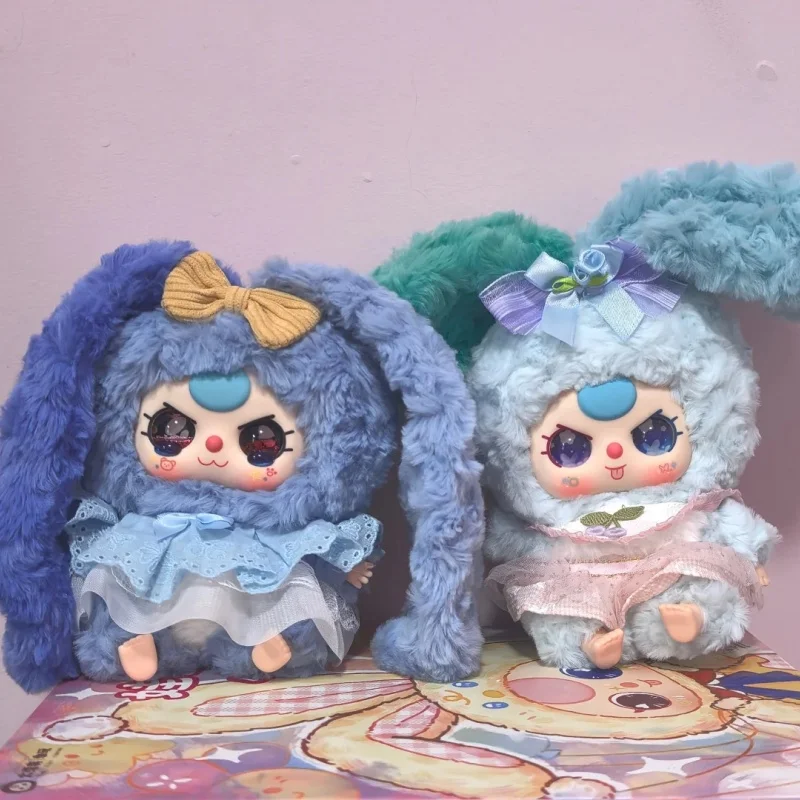 

Аутентичные детские три лилии, кролик, город четвертого поколения, виниловая плюшевая слепая коробка, милые куклы, праздничные подарки для женщин, лето 2023 г.