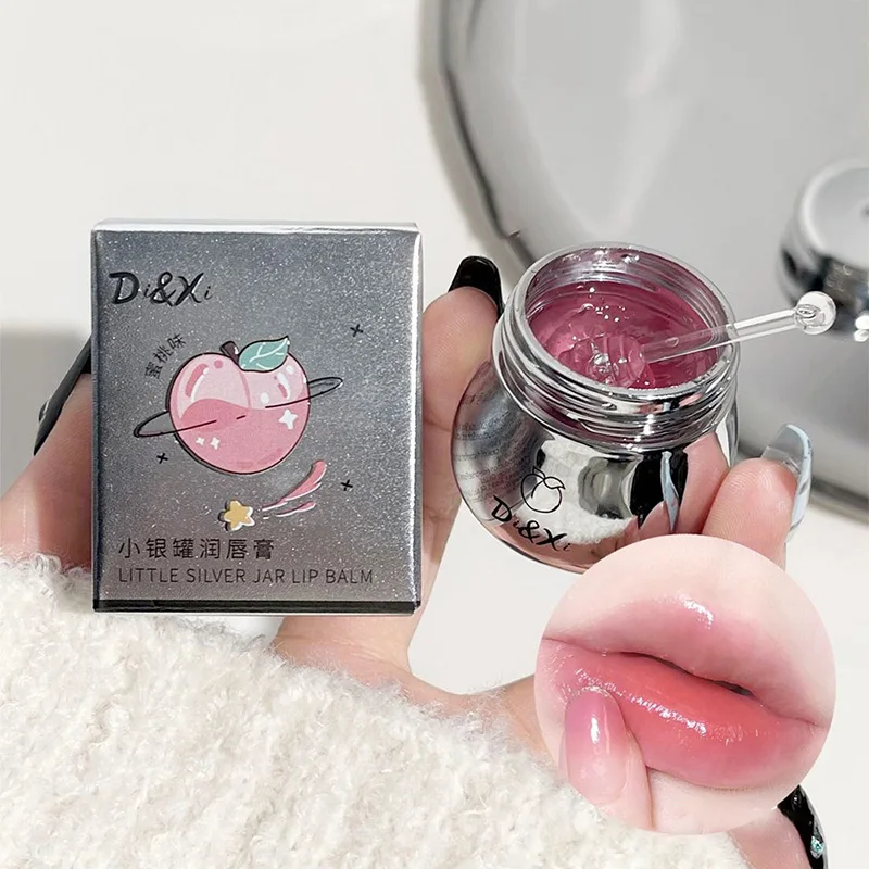 DI&XI small silver jar lip balm moisturizing lip care Dudu jelly lip oil moisturizing before makeup