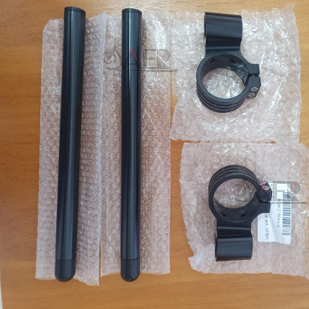 Silver Motorcycle Handlebar Rised Riser 33 35 37 41 43 45 46 48 50 51 53 54 mm Clipon Clip On Clip-ons Fork Handle Bar Clamp
