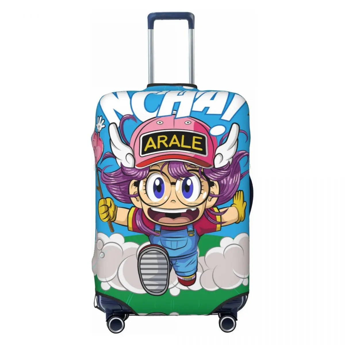 

Пользовательский чехол для чемодана Dr. Slump, эластичные защитные чехлы для багажа Arale Norimaki в стиле аниме Manga для 18-32 дюймов