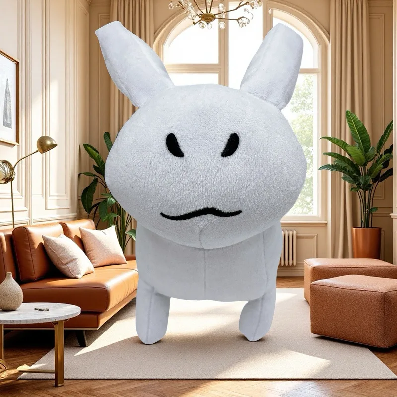 

Новинка 2023 года, 25 см, плюшевый белый кролик Губби, плюшевая игрушка, созданная для развлечения, мультяшные игры, Исцеляющий компаньон, плюшевые животные, детские подарки