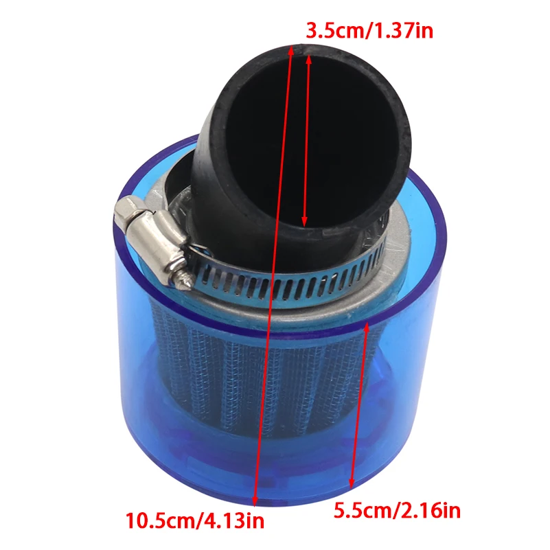 Elbow Bend Air Filter Waterproof Universal 35mm  For 50cc 70cc 90cc 110cc 125cc 150cc 200cc 250cc ATV Dirt Bike Go Kart Motorcyc