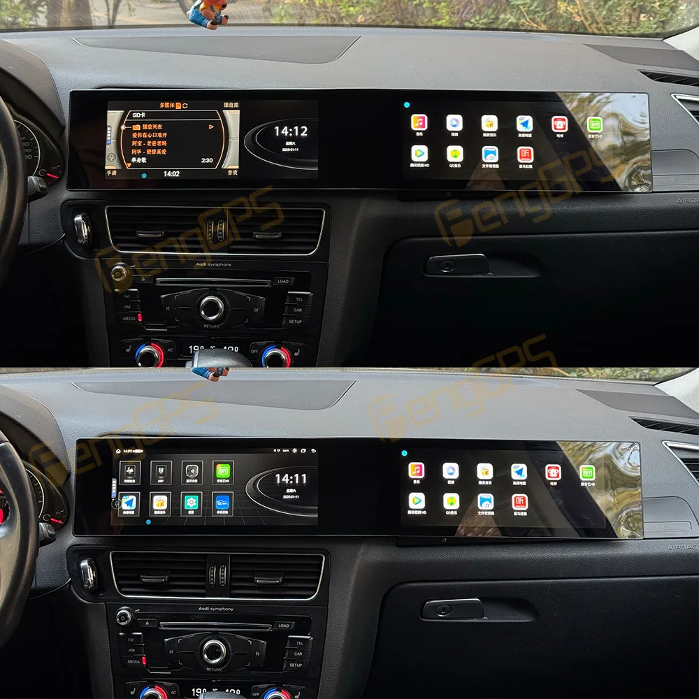 

21-дюймовый автомобильный радиоприемник Android 13 с GPS-навигацией для Audi Q5 2009-2017, мультимедийный плеер с сенсорным экраном, видеостерео, Carplay Host BT 4G