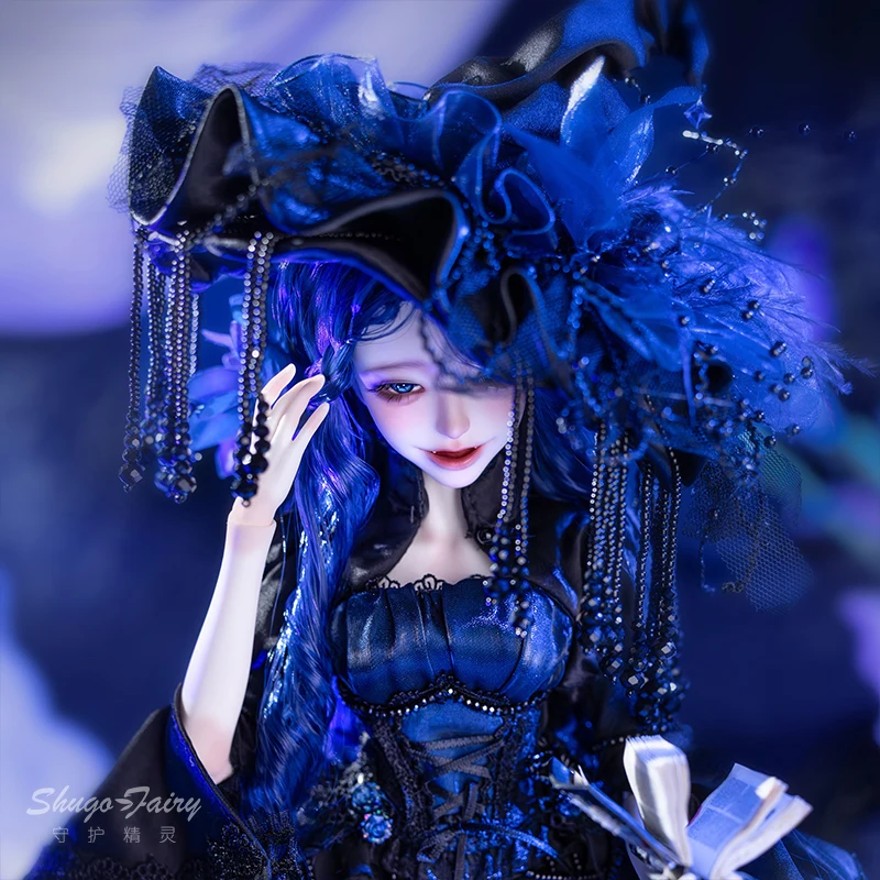 Cassandra Bjd Girl'S Four-Parts Witch Sd Doll Magic Style Set completo con accessori Bambola da collezione per bambini e hobbisti