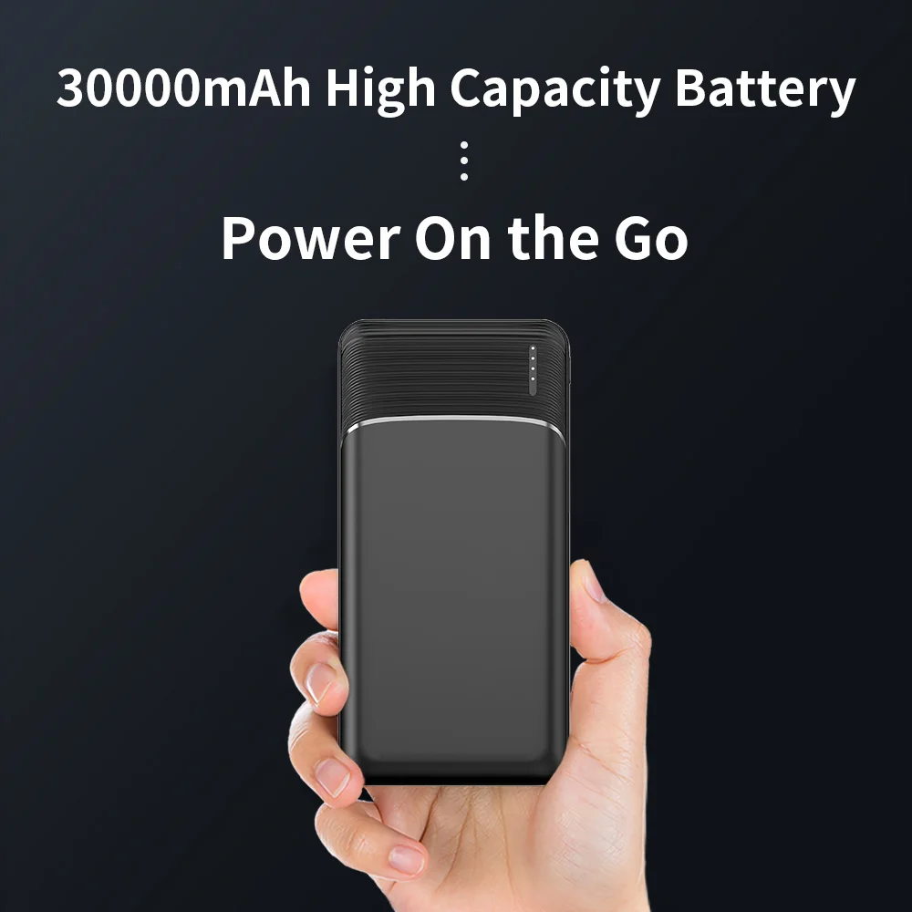 Power Bank Fast Charging 30000mAh High-capacity Battery Portable Design Battery Charger with Hanging Rope For iPhone 16 Xiaomi