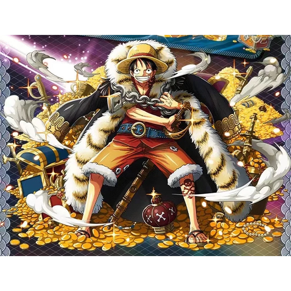 Mainan Anime One Piece kartu Luffy Hancock Nami Yamato Robin baru untuk anak laki-laki kartu koleksi hadiah ulang tahun mainan