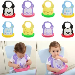 Mickey minnie bib dos desenhos animados bonito tridimensional anti-sujo impermeável respirável babador do bebê das crianças toalha de saliva comer babador