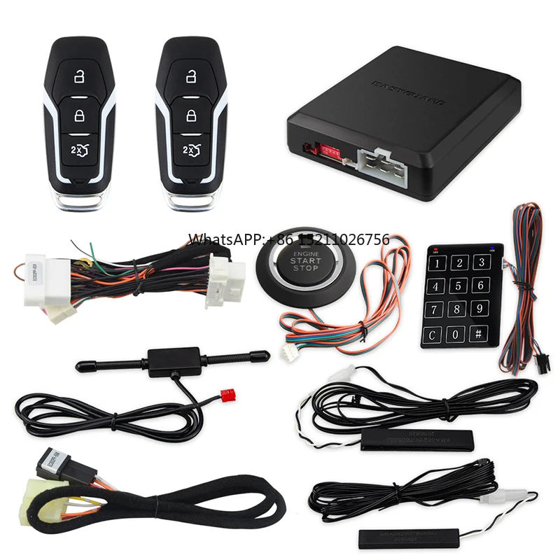 start stop button wireless car alarm system fits for ford cars F-150 2015-2019  Ranger