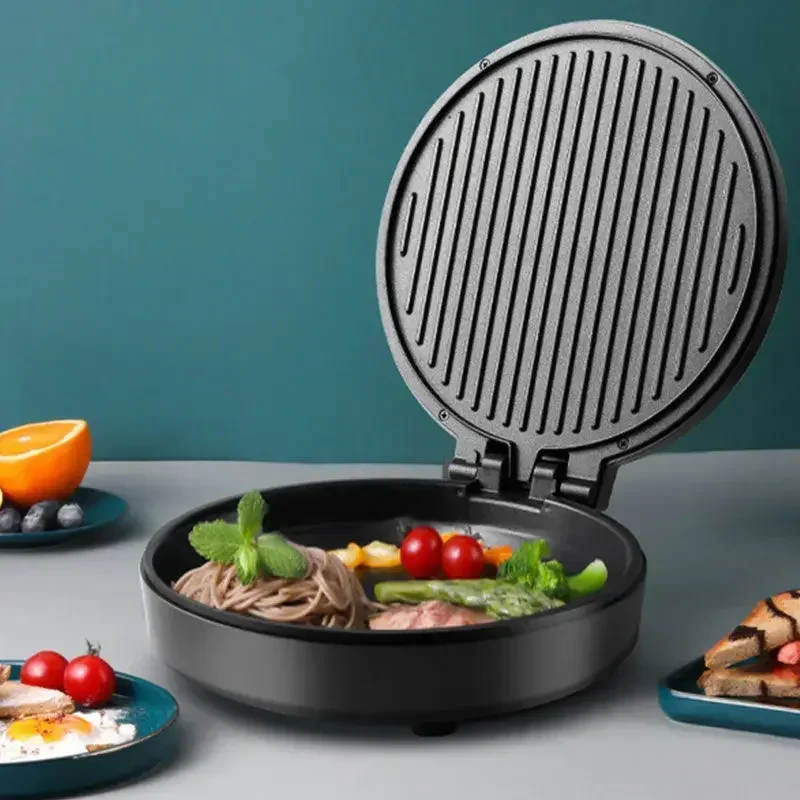 ห้องครัวถาดอบไฟฟ้าความร้อนสองด้านในครัวเรือนลึกแซนวิชอาหารเช้าเครื่องเครื่องแพนเค้กไข่