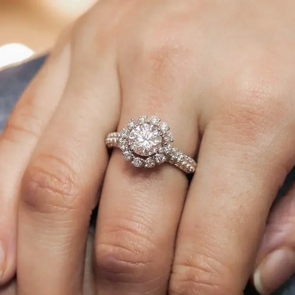 2026 Newly-designed Wedding Band Women's Cubic Zircon Ring Temperament Elegant Lady's  for Engagement Party Trendy Jewelry