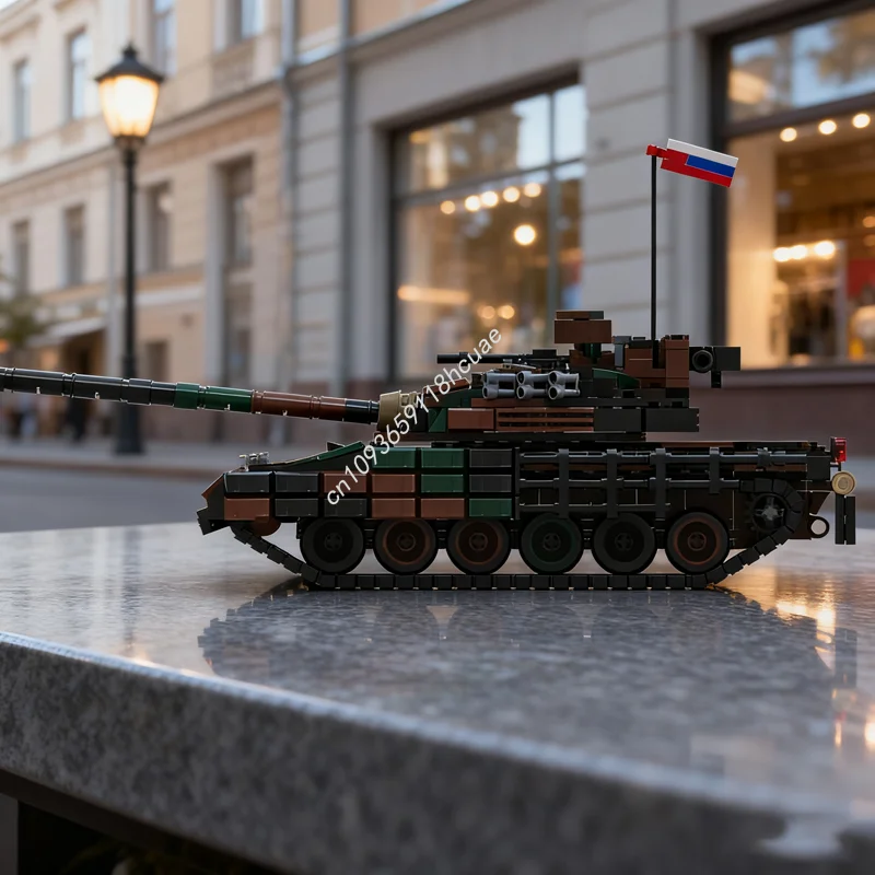 

833 шт. MOC T Moderna MBT 1 масштабная модель, строительные блоки, игрушки, сборная идея, образовательный кирпич, Рождественский подарок для детей на день рождения