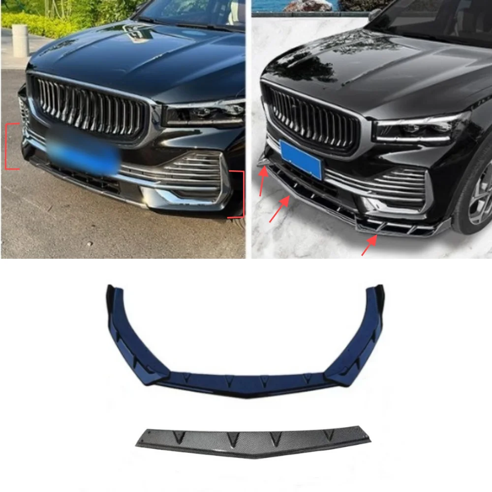 For 2021-2023 Geely Xingyue L Monjaro front bumper spoiler splitter collision diffuser