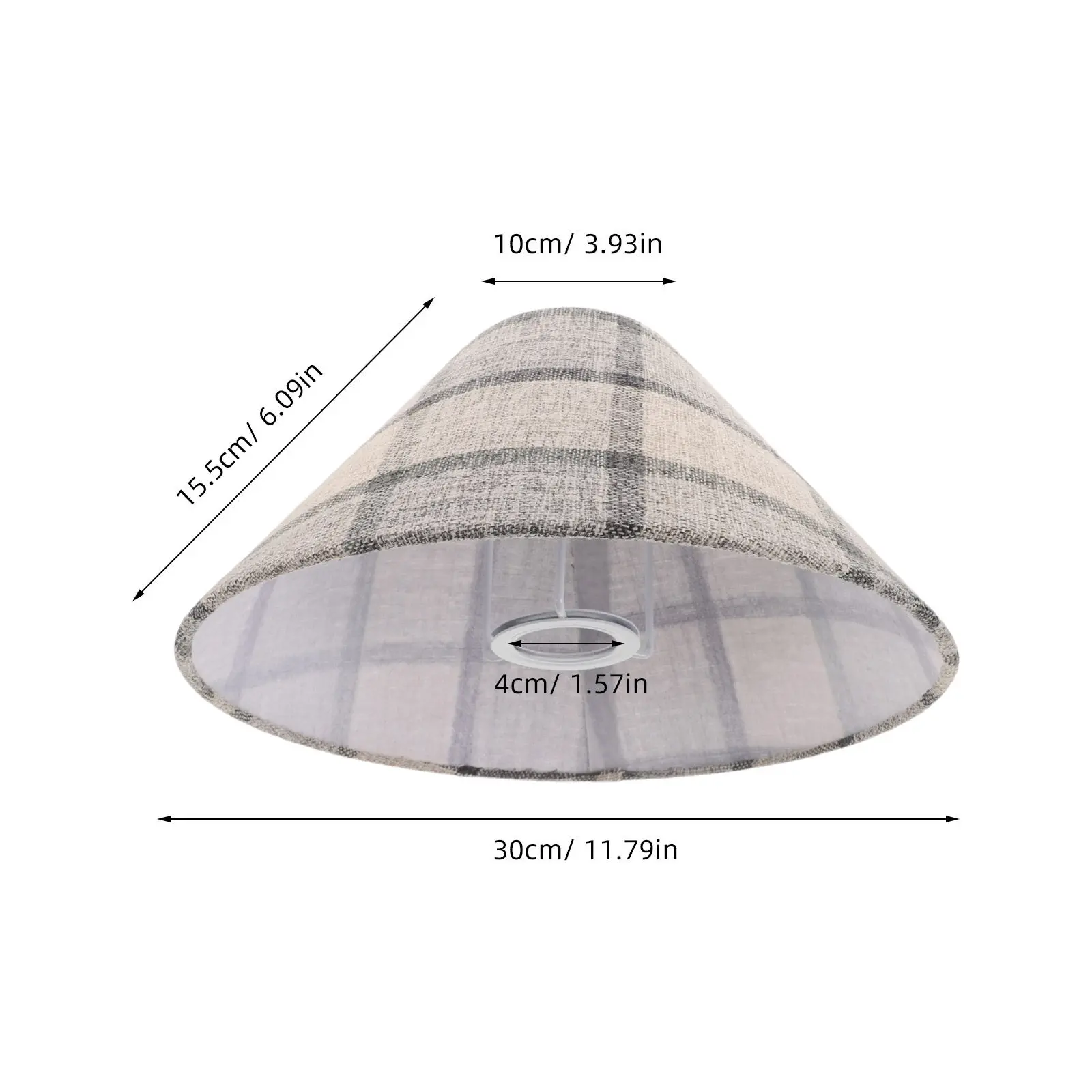 Fabric Lamp Shade Vintage Plaid Lampshade E27 for Table Floor Lamps Pendant Lights Decorative Home Lighting 1.57 Hole