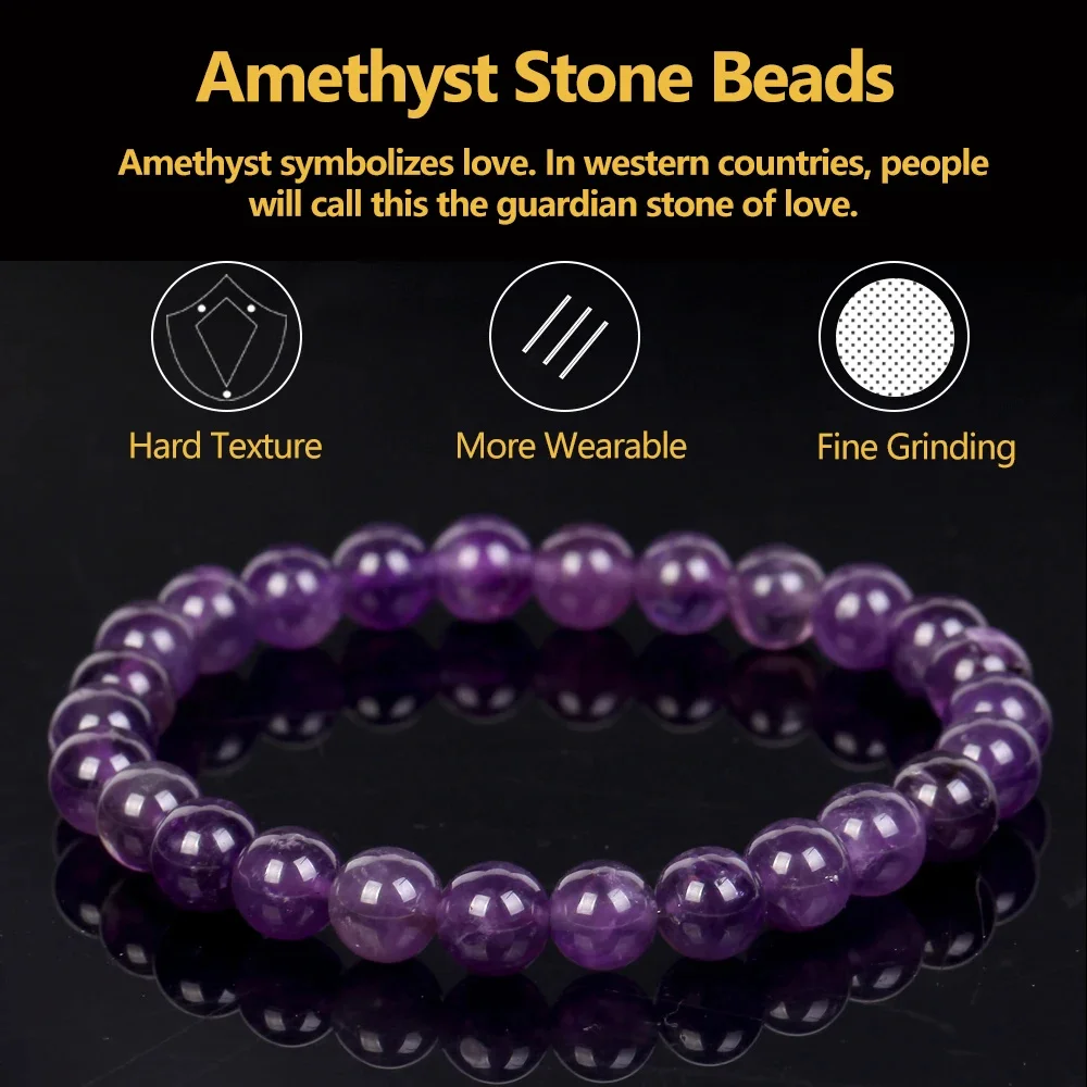 8mm Natural Stone Matte Beaded Bracelet Set For Men Women Semi-Precious Gemstone Beads Bracelets Matte HowliteStone