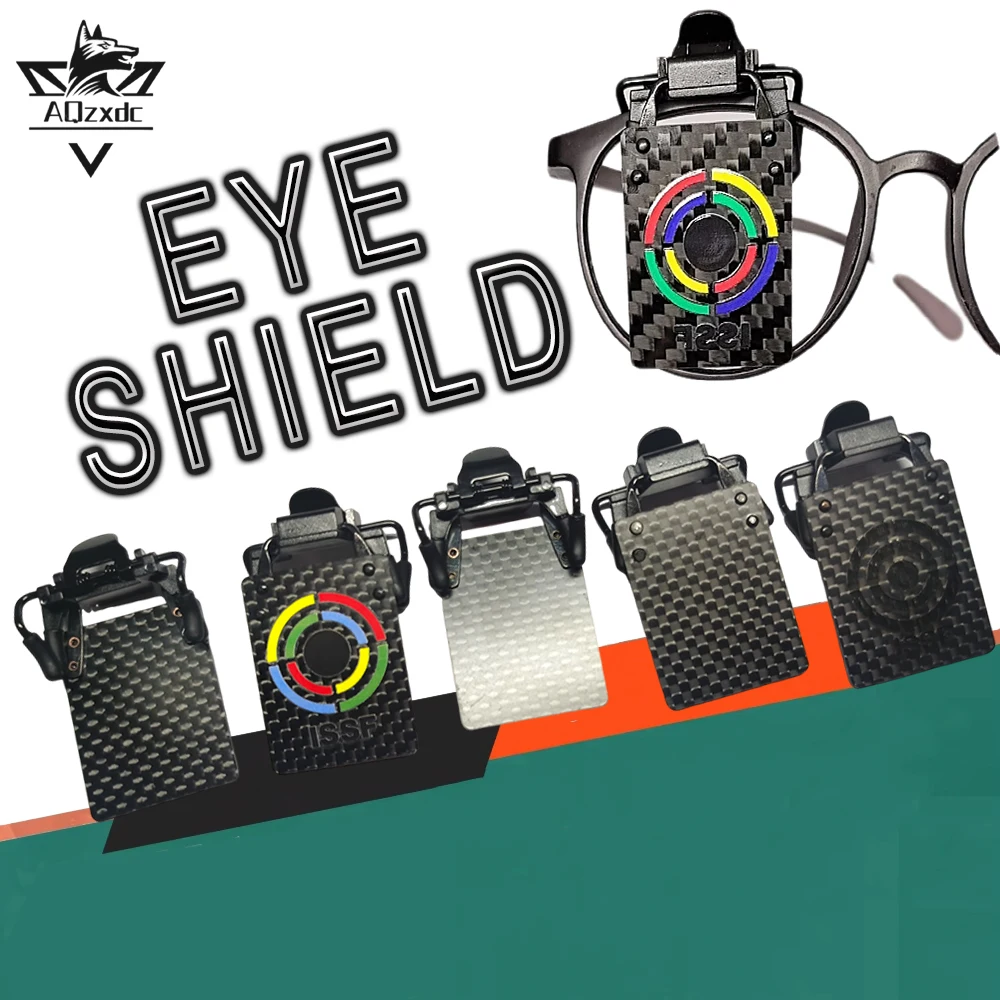 

Tactical Shooting Eye Shield Carbon Fiber Airsoft Shooting Training Glasses Occluder Clip Cover for Assisted Aiming Shooting