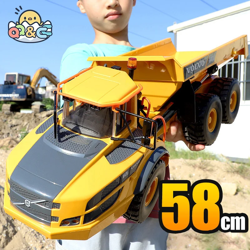 Large RC truck 1:20 Double E E591 A40G Rc Dumper Alloy Cars Trucks Remote Control Car Tractor Articulated Dump Engineering Car