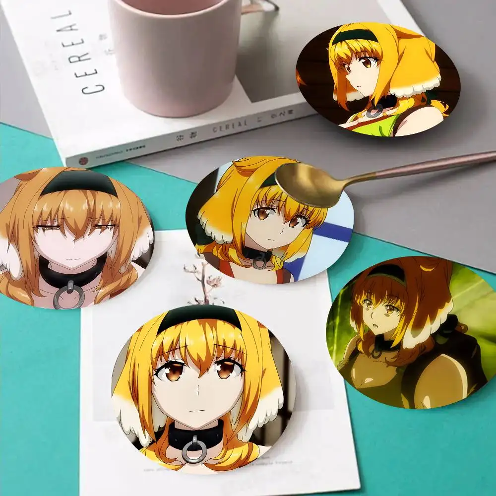 1pc Roxanne Anime characters Wooden Coaster Colour Printing Cup Mat Home Desk Decoration Gifts