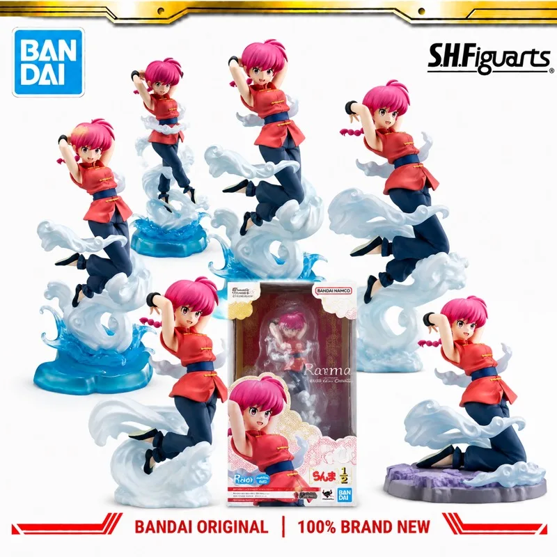 In Stock Bandai Original S H Figuarts Ranma One Half Saotome Ranma Action Figure Model Doll Brand New Boxed Anime Characters