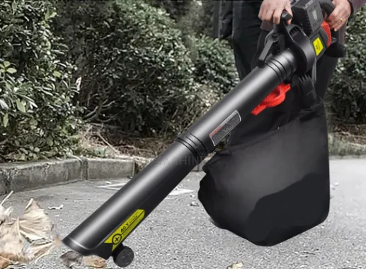 Compact Leaf Blower Vacuum Shredder Household Space Saving Machine for Garage and Shed Storage