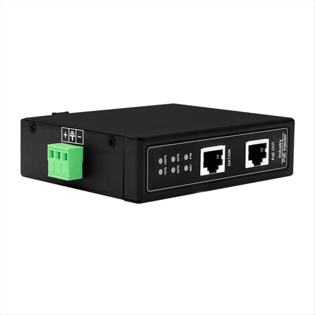 DT1137 Mon.2.5G Industrial POE Injector DIN Rail 6KV ESD 48-57V for IP Camera Wireless AP Wi-Fi Bridge Plug&Play 150W