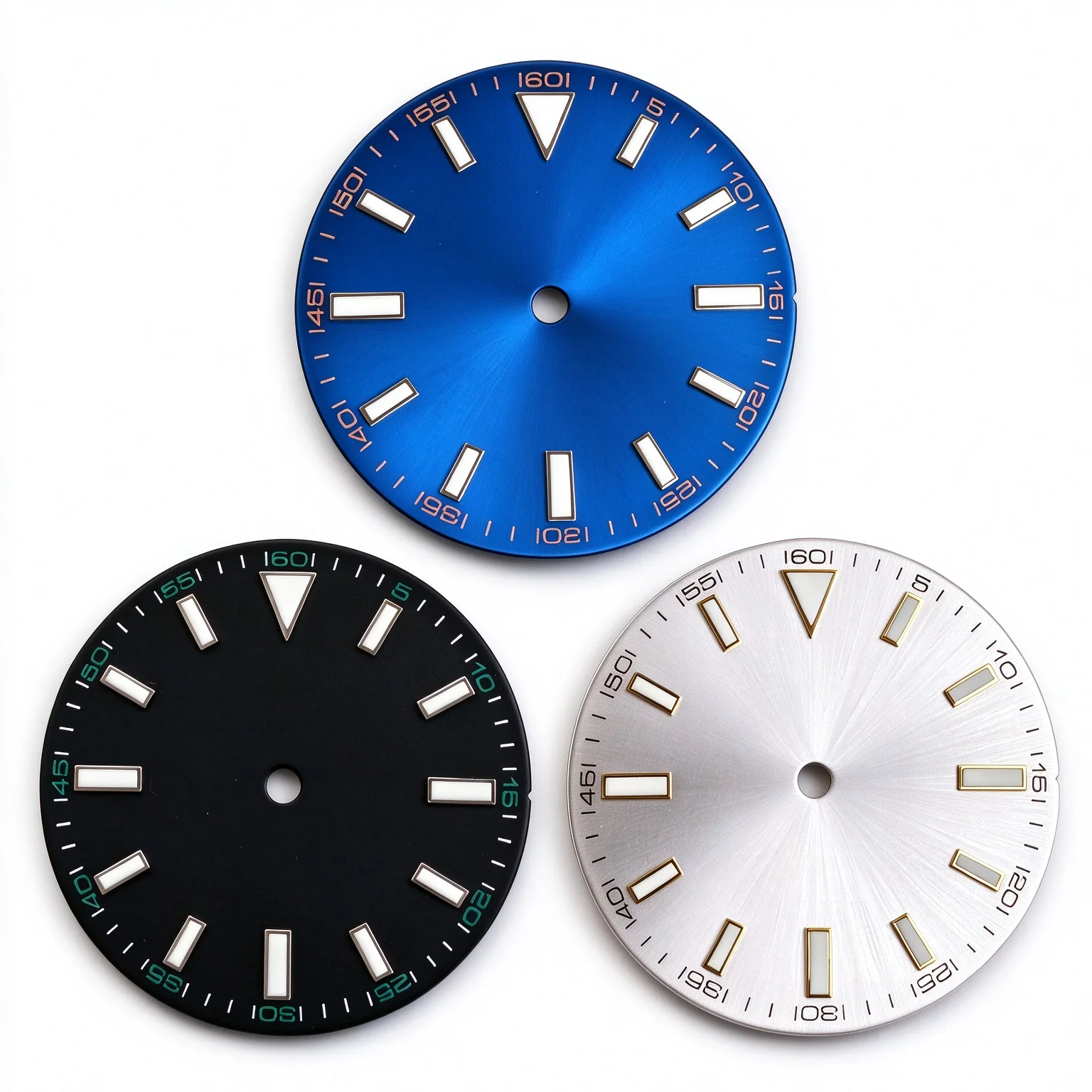 Tandorio 29mm Blue/White/Black Sunburst Watch Dial Face For NH35 NH36 ETA 2824 PT5000 Miyota 8215 Movement Watch Accessories
