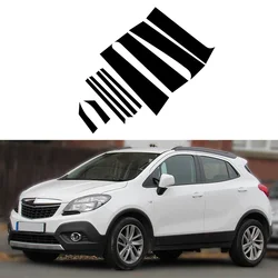 For Opel Mokka J13 Buick Encore 2013 2014 2015-2022 Pillar Posts Car Door Window Trim Cover Glossy Piano Black Exterior Stickers