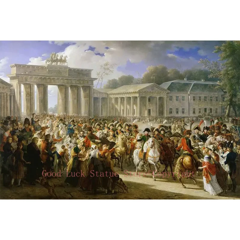 TOP ART painting # French king Emperor Napoleon Bonaparte Entry of Napoleon I into Berlin PRINT oil painting --good quality