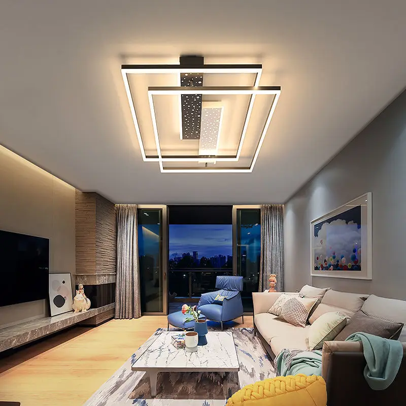 

Nordic Light Luxury Starry Sky Modern New Ceiling Lamp for Bedroom Study Living Room Intelligent LED Ceiling Mounted Decoration