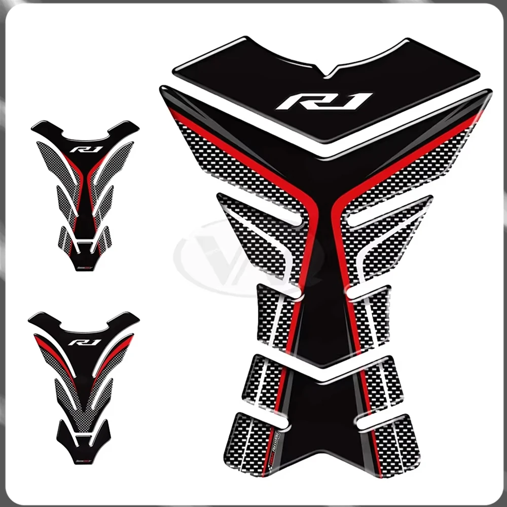 

For Yamaha R1M YZF-R1 Tankpad motorcycle accessories, fuel tank pad protection and waterproof 3D sticker decoration