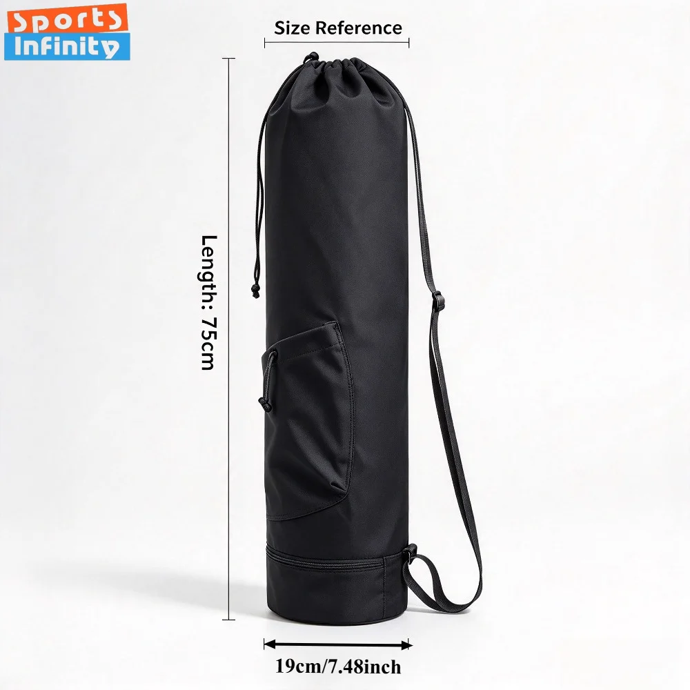 Gym Bag, Solid Color 20-35L Yoga Mat Backpack, Multifunctional Storage Bag, Outdoor Sports Carry Bag