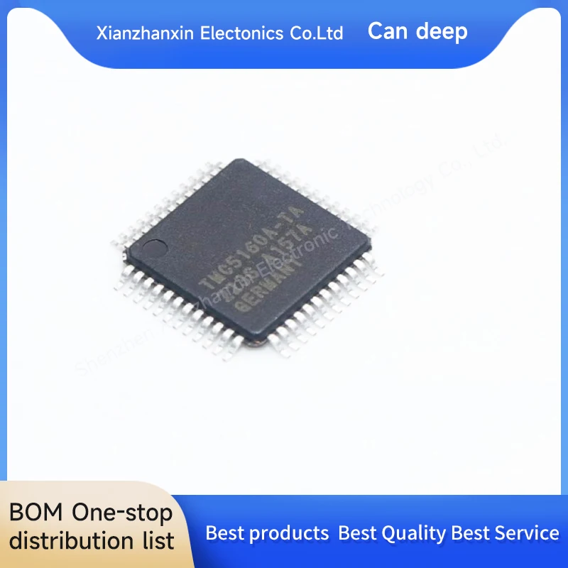 

1 шт./лот TMC5160A-TA-T TMC5160A-TA TMC5160A TQFP48 Чип драйвера шагового двигателя