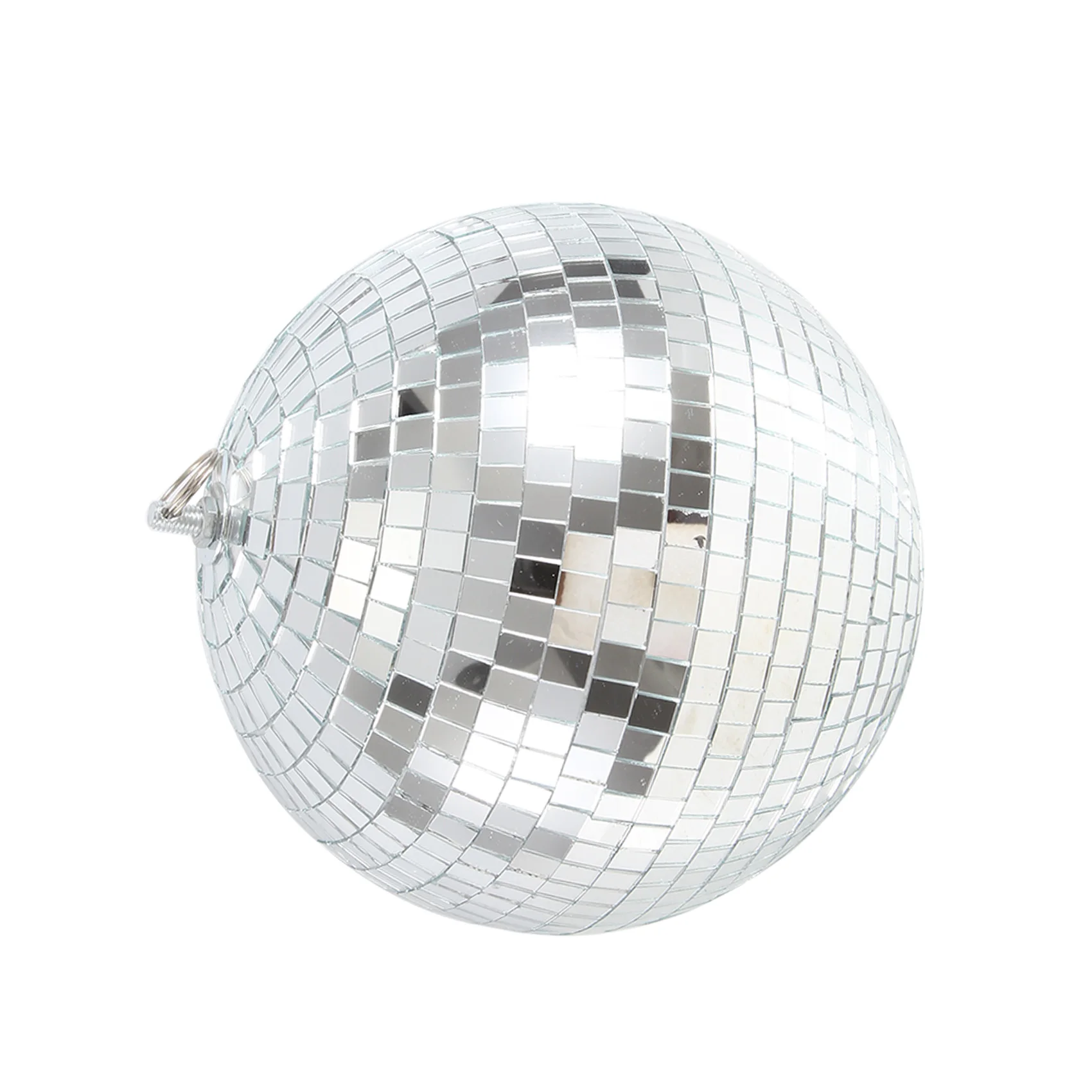 Kleurrijk podiumverlichtingseffect 8 inch 20 cm disco spiegel glitter bal zilver kerstdecor