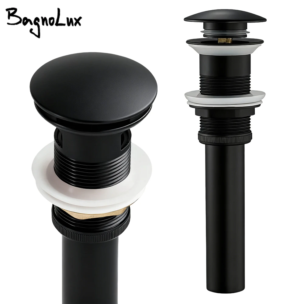 

Pop up Bathroom Sink Drain Stopper For Vessel Sink Lavatory Vanity with Or without Overflow Option Basin Waste Plug