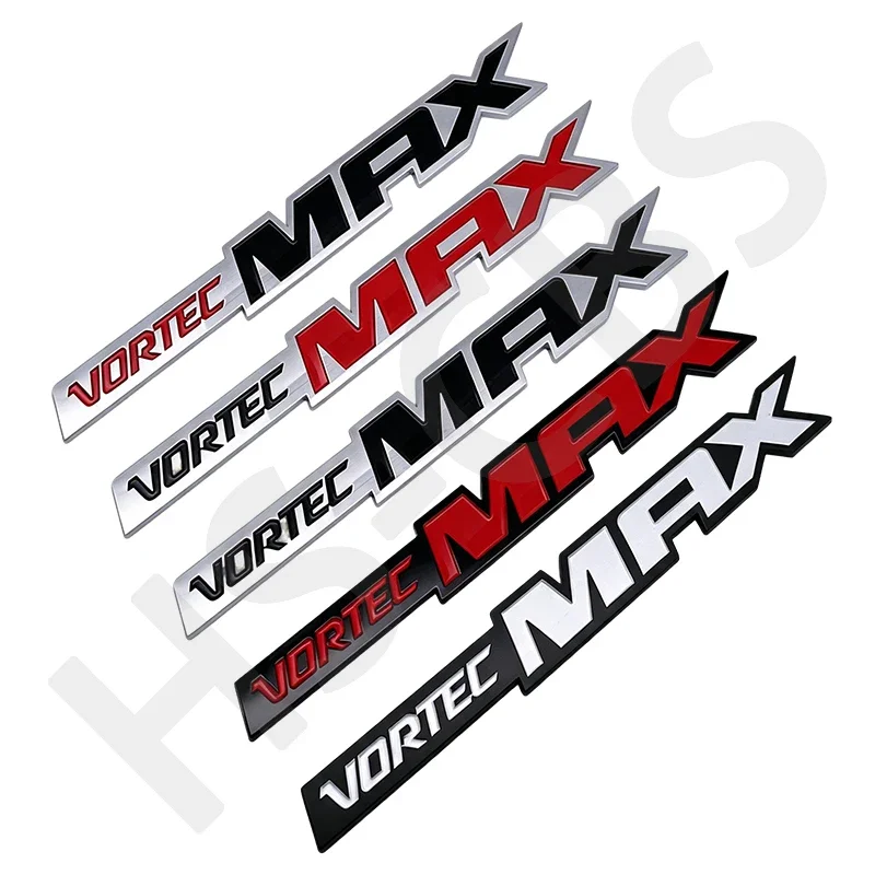 3D ABS Emblem VORTEC MAX Letters Side Logo Rear Trunk Badge Tailgate Sticker Decals Car Styling Exterior Accessories