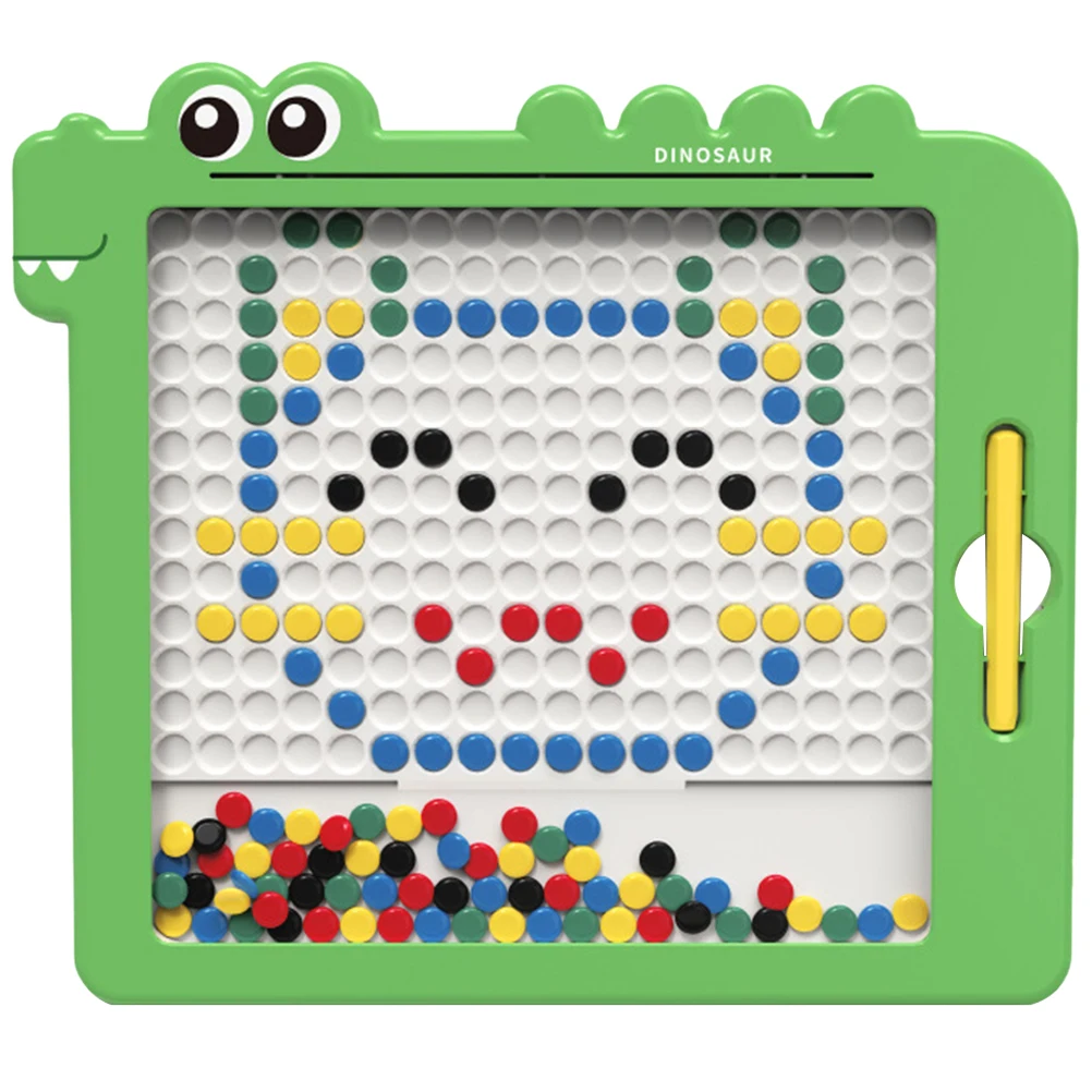 

1 set 1 Set Magnetic Drawing Kids Reusable Beads Toddler Learning For Ages 2-4 3-5 Years Activity Game Compact Size Easy Storage