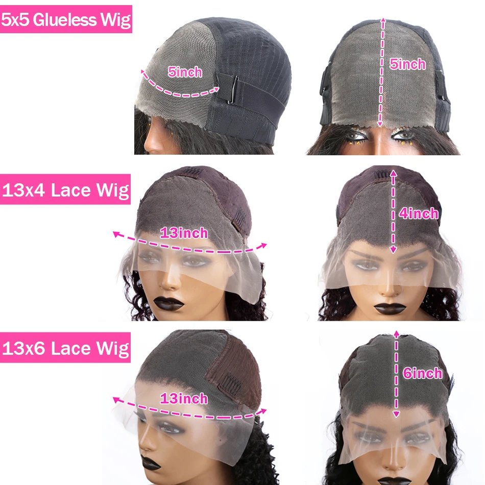 โรซาบิวตี้ ดีฟเวฟวิกผมบ๊อบสั้นผมมนุษย์ 100% หยิกหยักศกบราซิลเรมีลูกไม้ด้านหน้าวิกผมมนุษย์สำหรับผู้หญิงความหนาแน่น 200