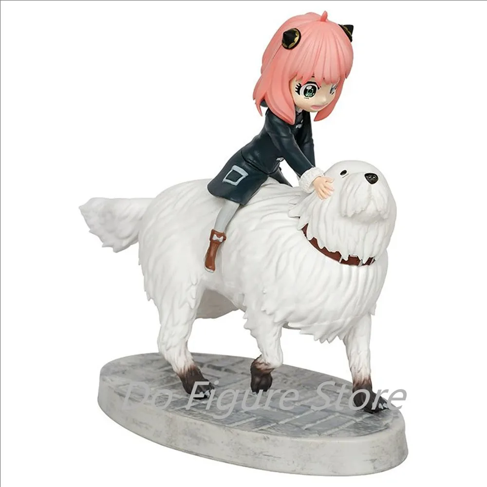 22cm SPY×FAMILY Anya Anime Figure Bond Anya Forger Action Figures Kawaii Girl Riding Dog Figurine PVC Collection Model Doll Toy