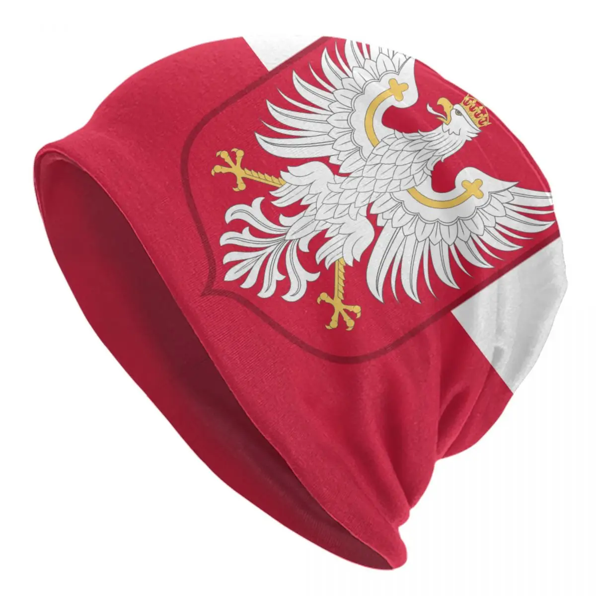 Kingdom Of Poland Flag Beanie Cap Unisex Winter Warm Bonnet Homme Knitted Hats Fashion Outdoor Ski Skullies Beanies Hats For