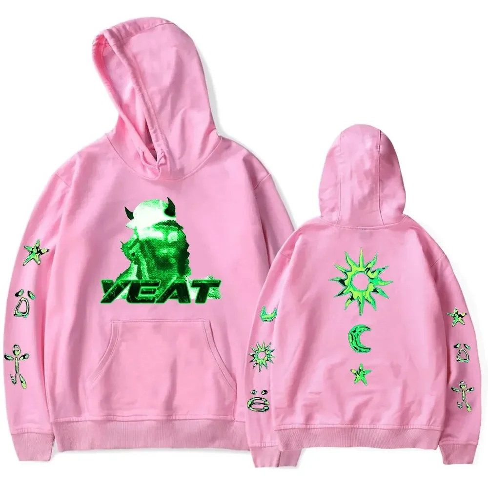 Hoodie de Hip Hop extragrande para homens e mulheres, Rapper Yeat 2, Alive World Tour, Streetwear, jaqueta com capuz, agasalho