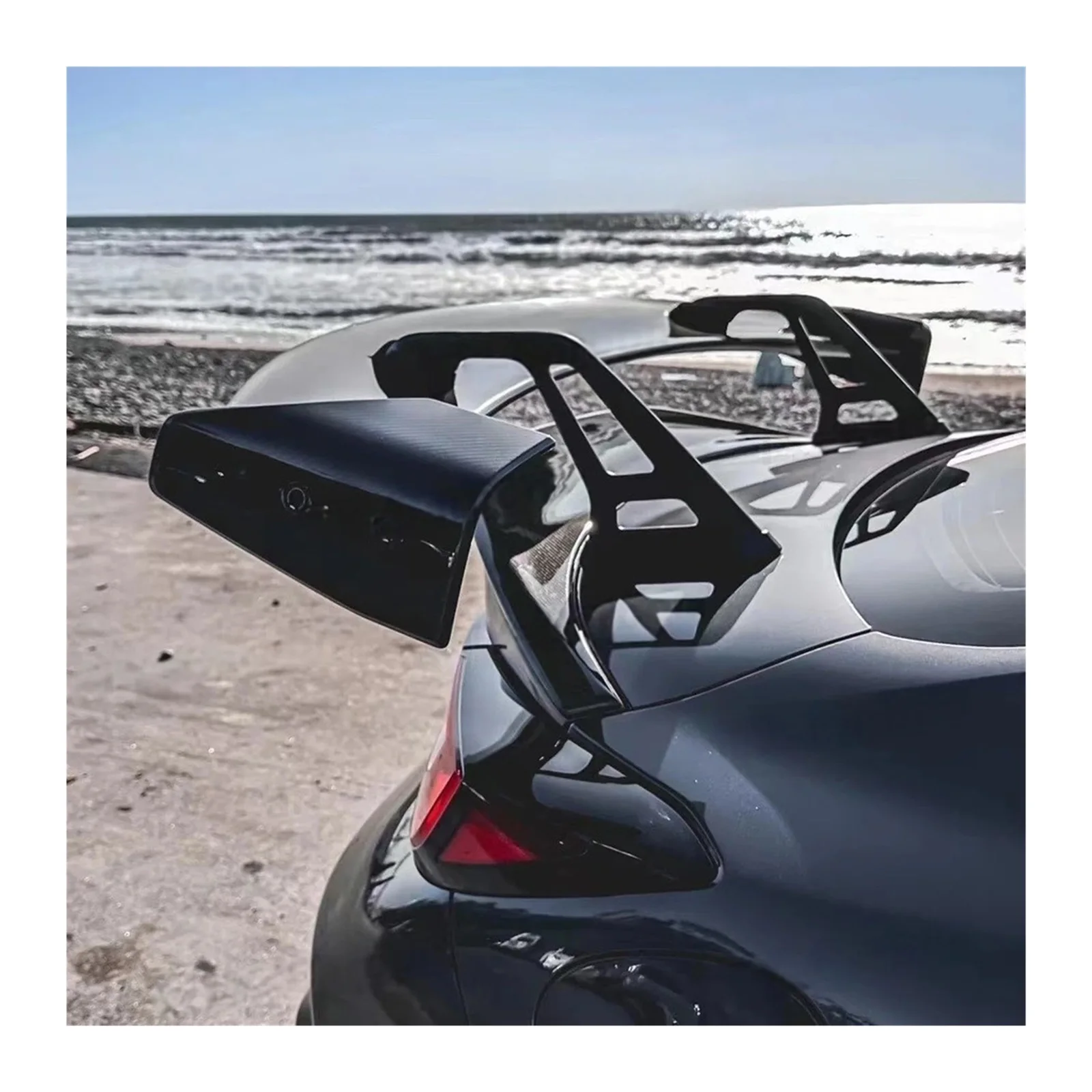 Für Toyota GT86 GR86 für Subaru BRZ Heckflügel Kofferraumspoiler Echte Kohlefaser Heckflügel AD-Style Karosserie-Kit FRP 2012+