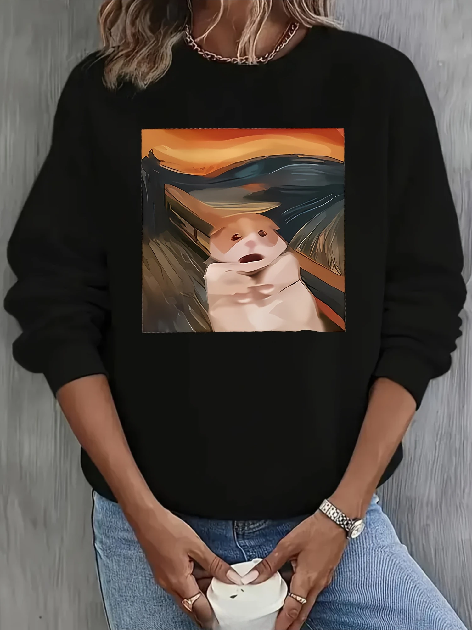 

Y2K милая мышь с графическим принтом, осенние и зимние толстовки из чистого хлопка, мужские и женские толстовки для спорта на открытом воздухе, модные тенденции для отдыха