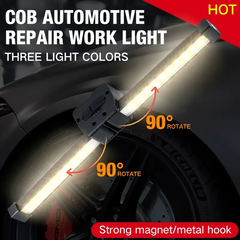 

Strong Flashlightoutdoor Multifunctional Camping Lightingflashlight Auto Repair Work Lightfolding COB Light