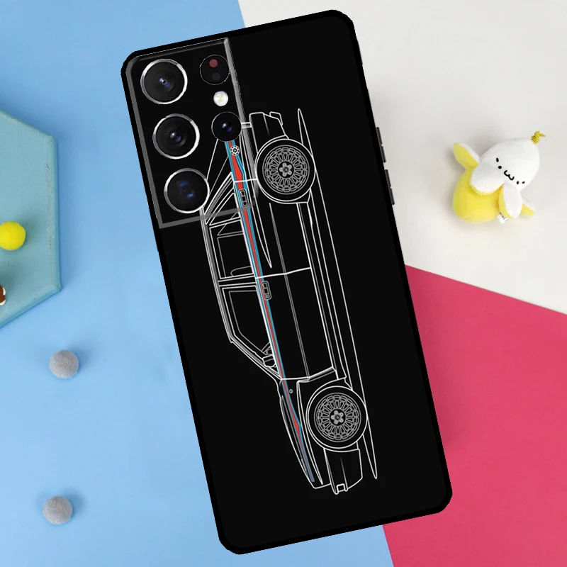 رالي سيارة التوضيح مرة أخرى لسامسونج غالاكسي S25 S24 S22 S23 الترا زائد S20 S21 FE S9 S10 S25 FE غطاء ناعم