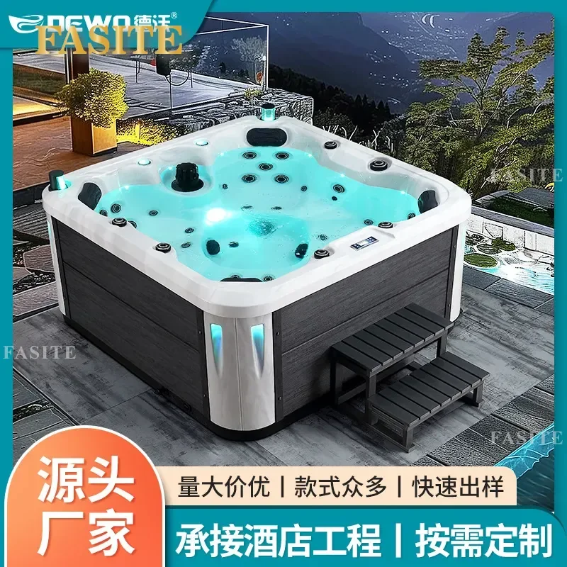 Outdoor Large Pool Courtyard Bath Spa Massage Pool for Garden Villa Bath