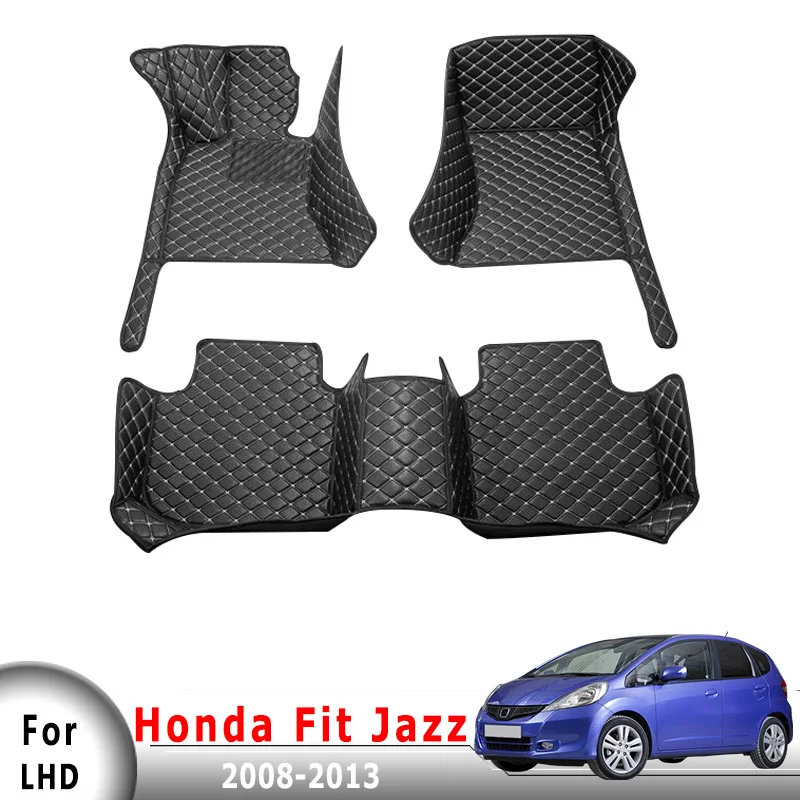 Car Floor Mats For Honda Fit Jazz 2013 2012 2011 2010 2009 2008 Carpets Auto Interiors Stylings Accessories Custom Rugs Decor