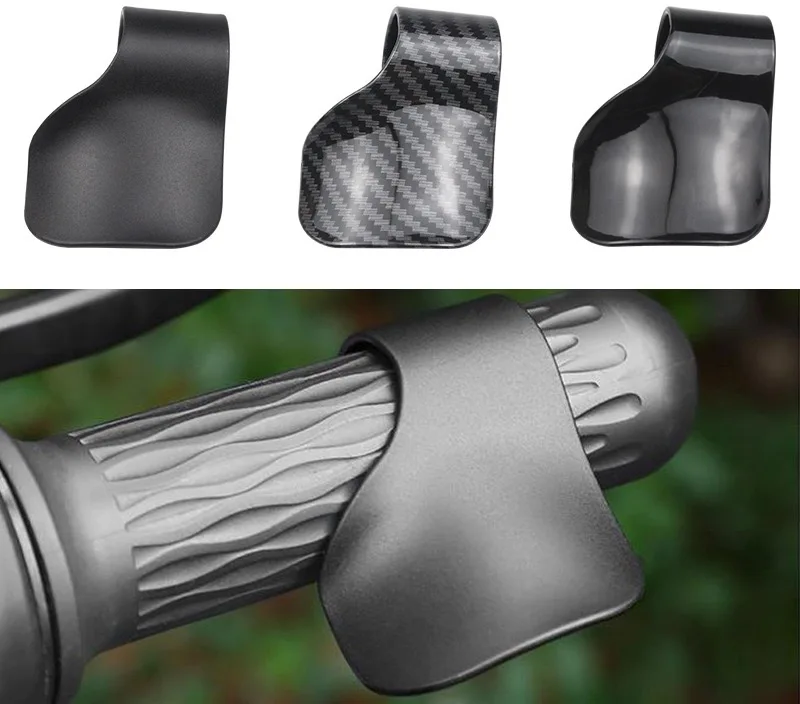 2Pcs Motorcycle Throttle Assist Cruise Control Clip 3 Colors Matte Black Gloss Carbon Fiber Fit 25mm Handlebar Scooter E-bike