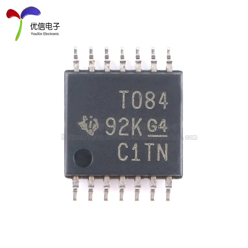 10pcs original authentic TL084CPWR TSOP-14 four-channel high voltage swing rate JFET operational amplifier chip  