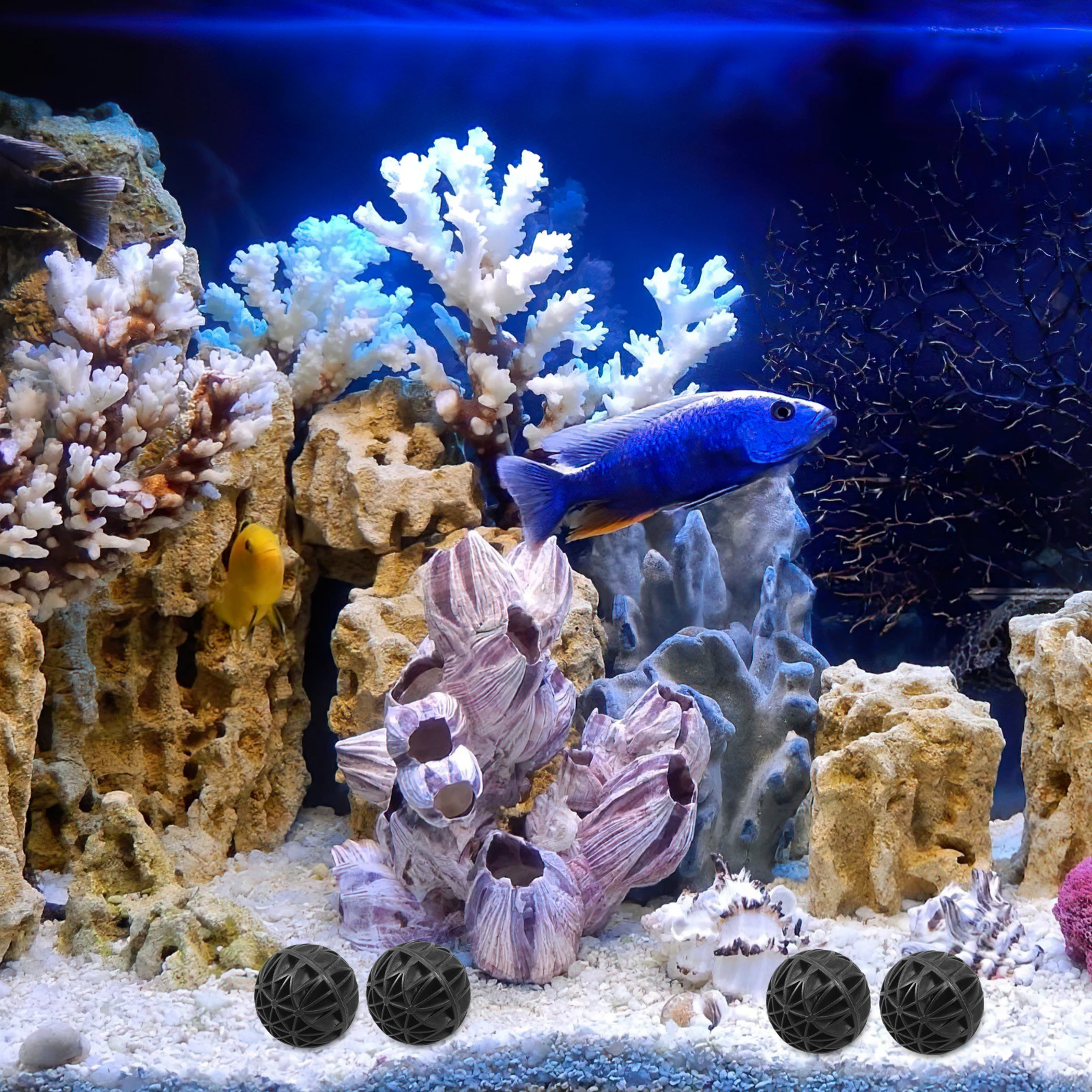 

100 Pcs Bio Ball Aquarium Accessories Balls Sponge Biological Fish Tank Biochemical