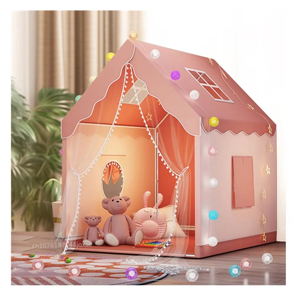 Tragbare Baby Spielhaus Kinder Zelt Tipi Zelt Enfant Kinder Zelt Rosa Blau Kinder Spielen Haus Indoor Outdoor Spielzeug Prinzessin Haus