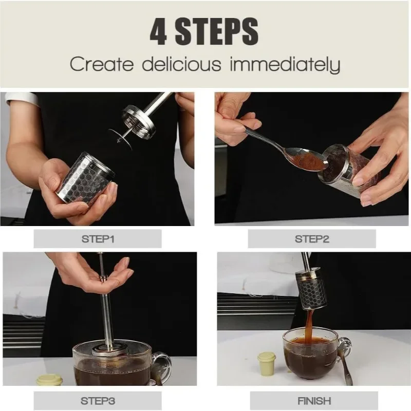 Portable Stainless Steel Pour-Over Coffee Filter 3
